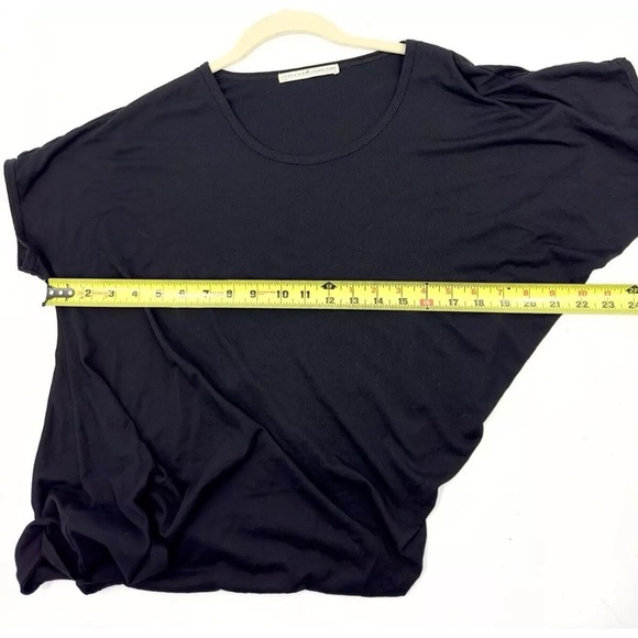 Peruvian Connection Asymmetric Top Womens M Black Pima Cotton Modal Stretch - Picture 6 of 9